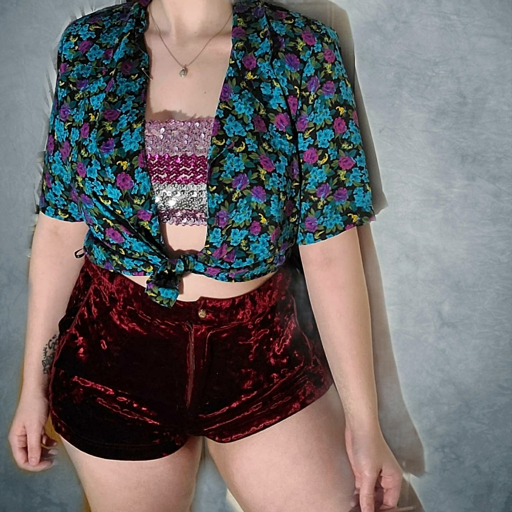 Vintage 1980s Floral Blouse by Notations